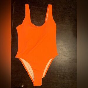 Body Bright Orange Women’s one piece swimsuit Size M